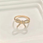 TWIST BOW RING