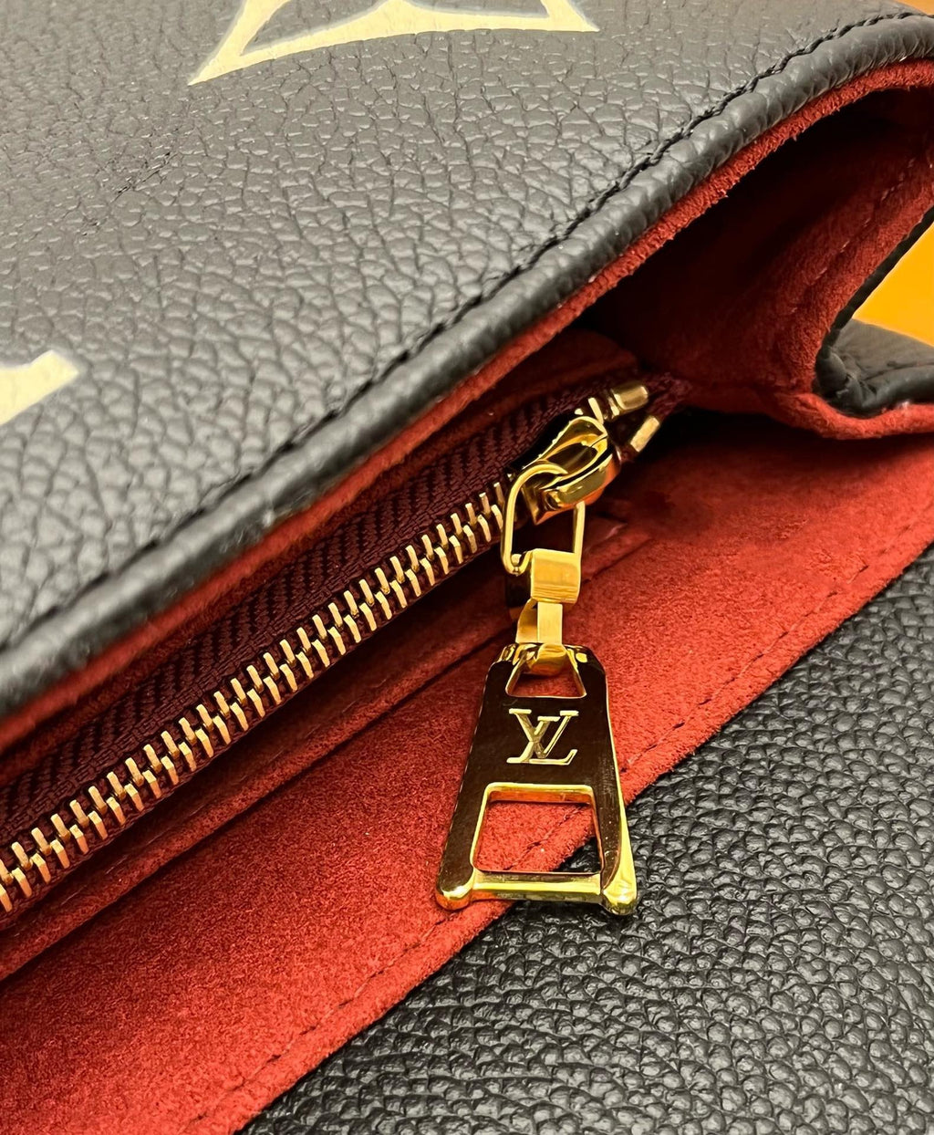 MADELEINE BLACK BIOCOLOR MONOGRAM EMPREINTE LEATHER