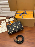 MADELEINE BLACK BIOCOLOR MONOGRAM EMPREINTE LEATHER