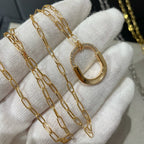 LOCK MEDIUM PENDANT DIAMOND NECKLACE