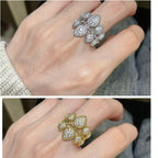 BOHEME DIAMOND PAVED MULTI PATERN RING