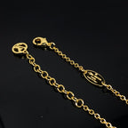 LV LOGO CARNELIAN STAR GOLD BRACELET