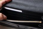 SARAH WALLET BLACK MONOGRAM EMPREINTE 19CM