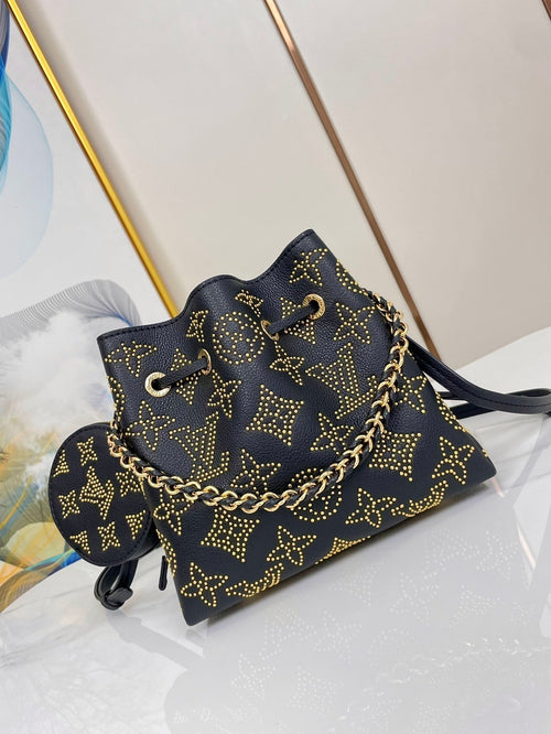 BELLA 19 BLACK MAHINA CALFSKIN