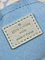 SPEEDY 20.5 WHITE BLUE MONOGRAM CANVAS