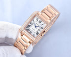 TANK ANGLAISE 30 PINK GOLD DIAMOND BEZEL