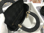 MEDIUM LADY D-LITE 24 BLACK CANNANGE EMBROIDERY