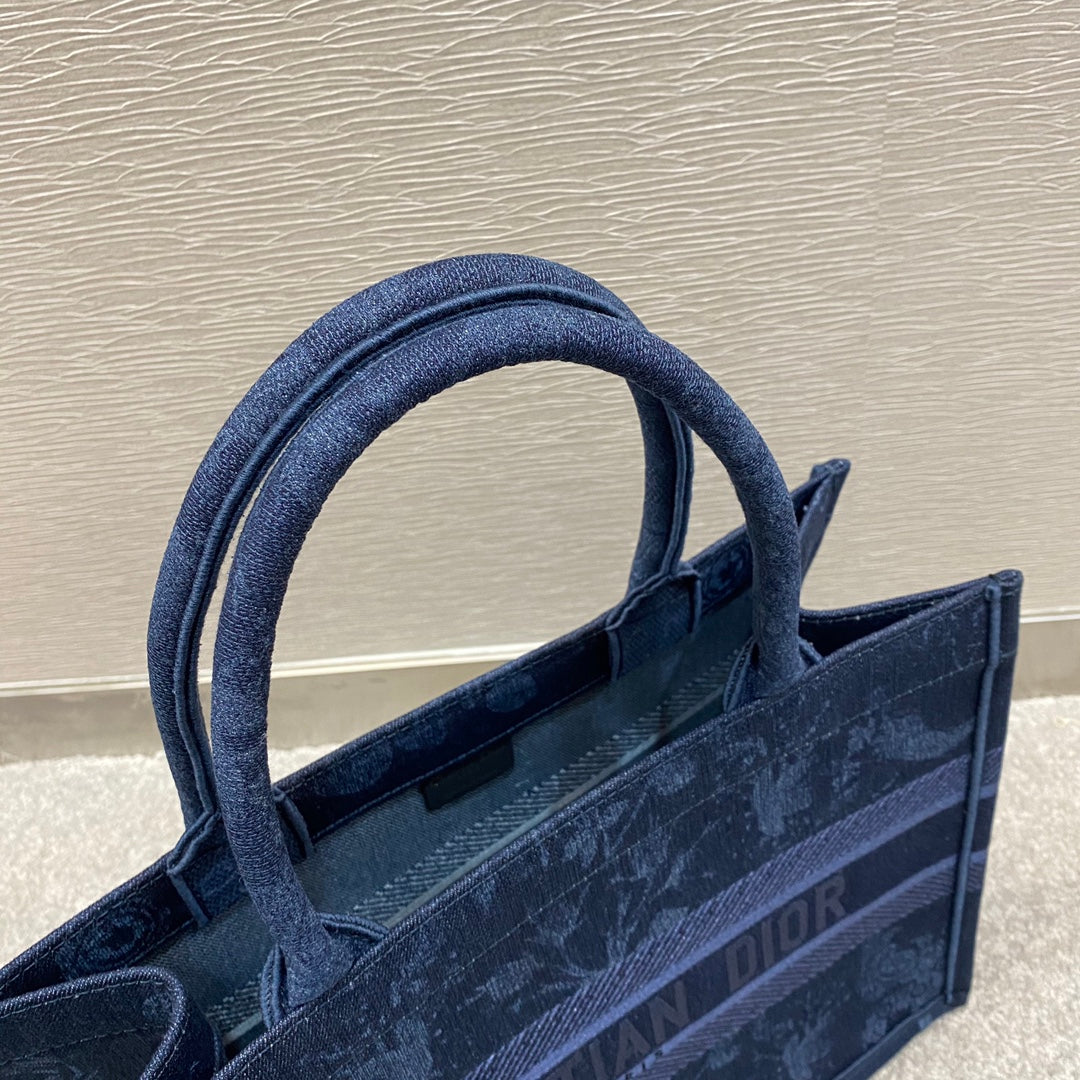 SMALL BOOK TOTE BAG 36 BLUE