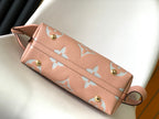CARRYALL PM 29 PINK MONOGRAM GRAINED COWHIDE LEATHER