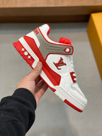 LV TRAINER  RED WHITE SNEAKER
