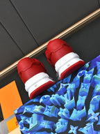 LV SNEAKERS RED LACE-UP