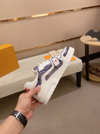 LV TRAINER SNEAKER BLUE WHITE