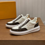 LV BEVERLY SNEAKER WHITE BROWN