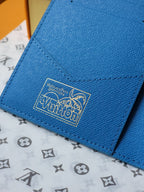 LV Wallet 14cm Blue Monogram Canvas 261846