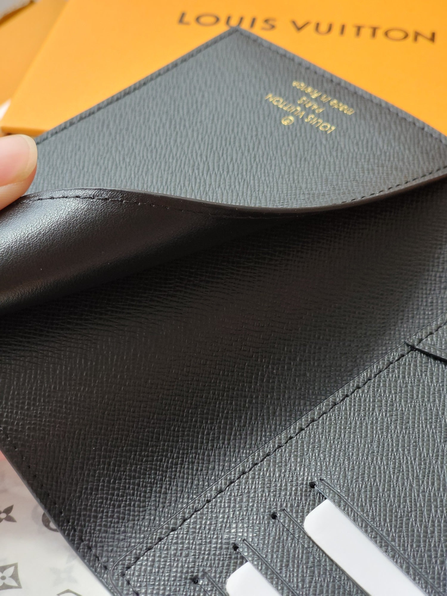 LV Wallet 14cm Black Monogram Canvas 261847