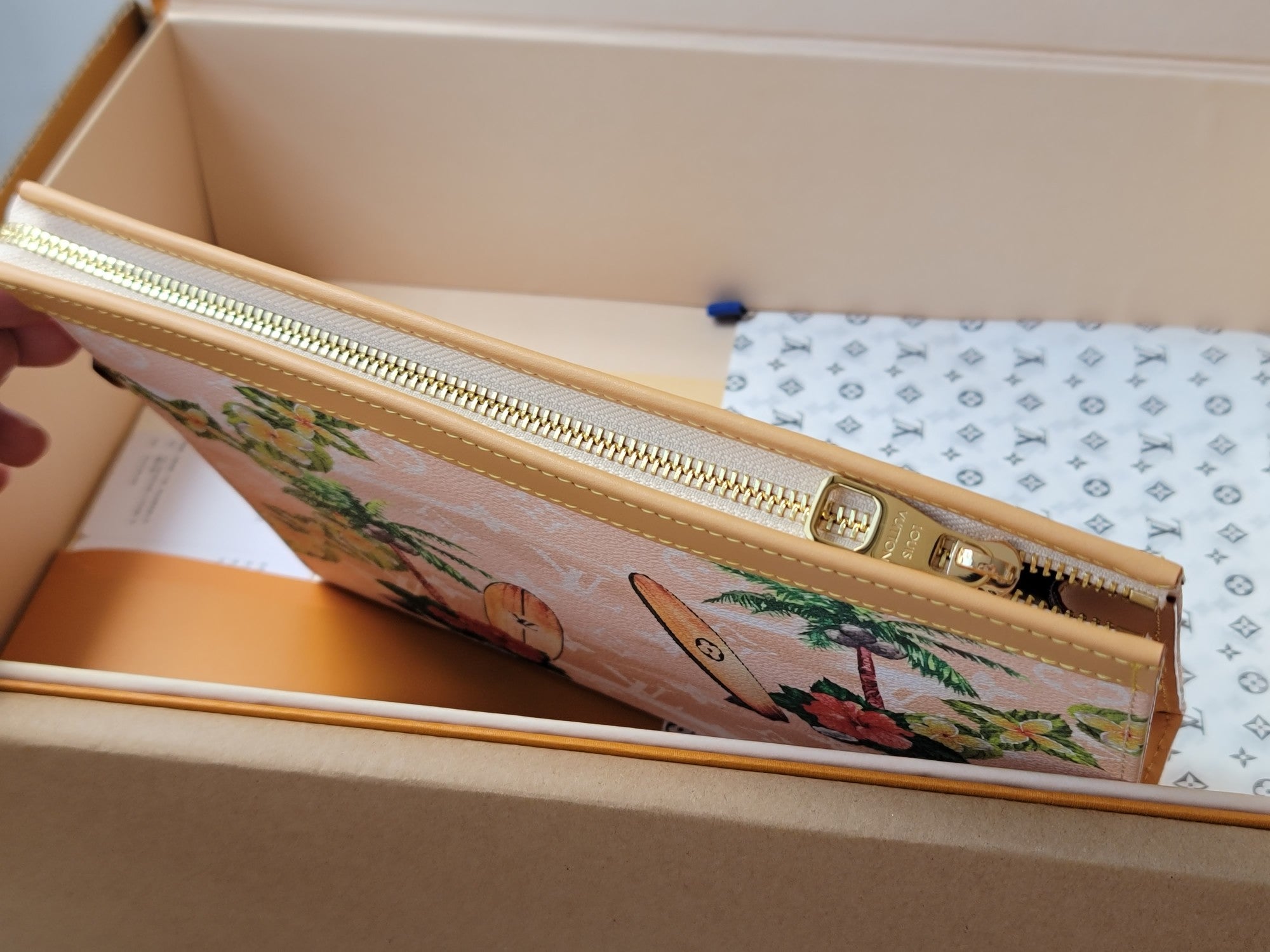 LV Pochette Voyage Clutch Handbag Monogram Canvas 261864