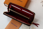 LV Clemence Wallet Dark Brown Monogram Canvas 261869