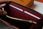 LV Clemence Wallet Dark Brown Monogram Canvas 261869