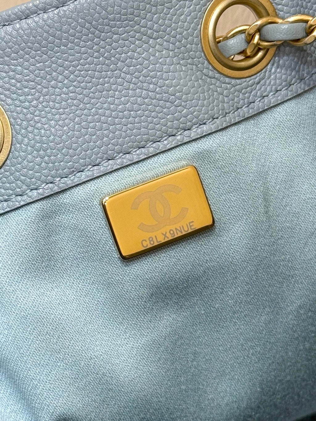 CC 25S Hobo Bag 30 Haze Blue Calfskin