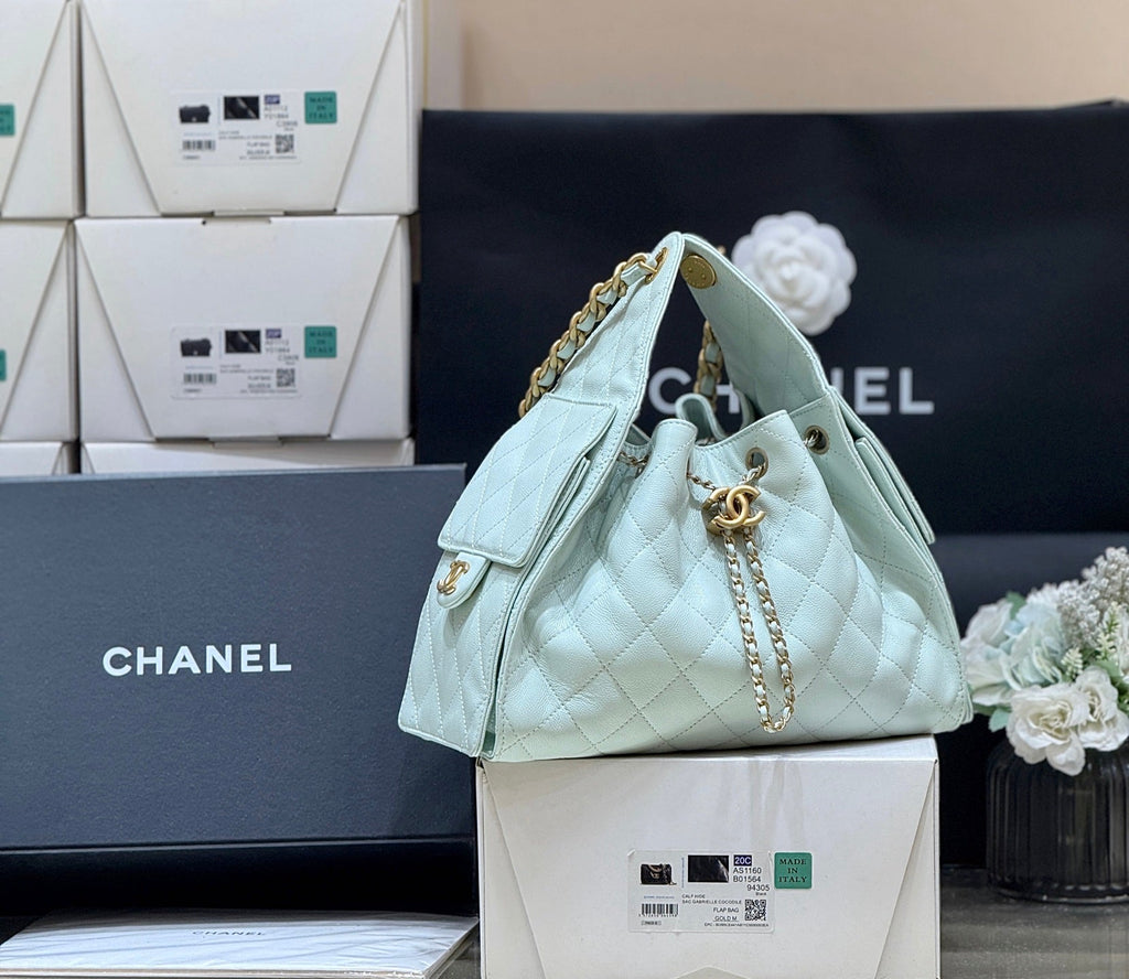 CC 25S Hobo Bag 30 Mint Green Calfskin