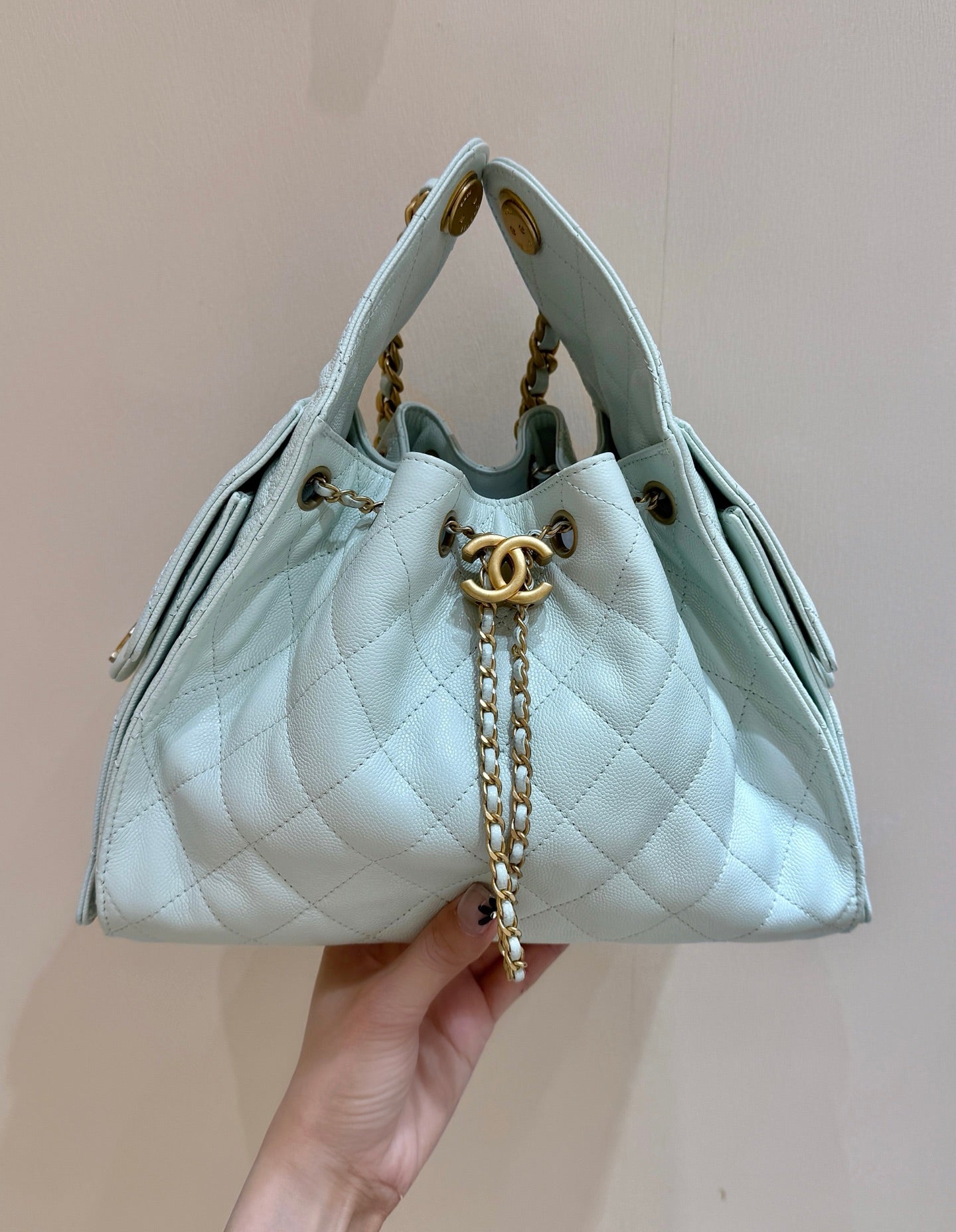 CC 25S Hobo Bag 30 Mint Green Calfskin