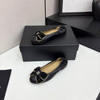 CC 25s Coco Beach Ballet Flats Black Sheepskin 331785