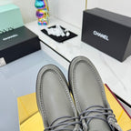 CC 25 Ankle Boots Gray Cowhide and Tweed 454713