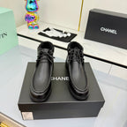 CC 25 Ankle Boots Black Cowhide and Tweed 454711