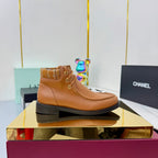 CC 25 Ankle Boots Brown Cowhide and Tweed 454714