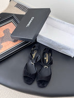 CC 25B Mary Janes 55mm High Heel Black Suede