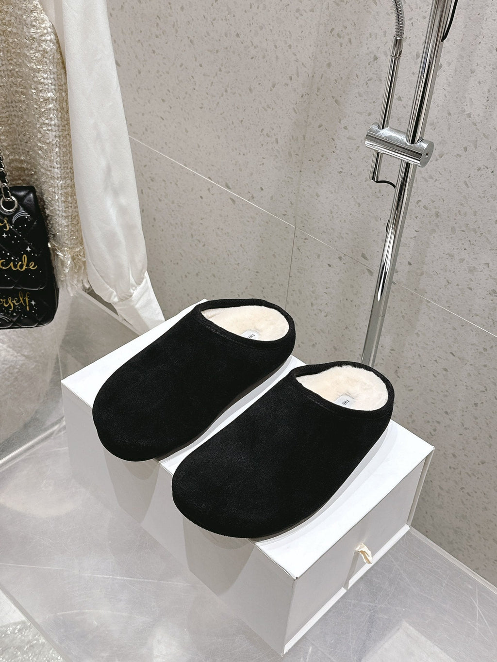 The Row Sandal Black Cowhide 334158