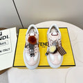 Fendi 25 Match Platform Sneakers Pink Cowhide 469480