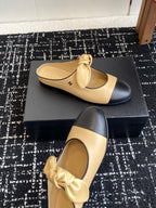 CC 25SS Mary Jane Slippers Beige Sheepskin 473430