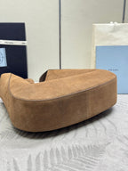 Pra Cleo 1BC181 Nubuck Bag 40cm Brown Suede 267549