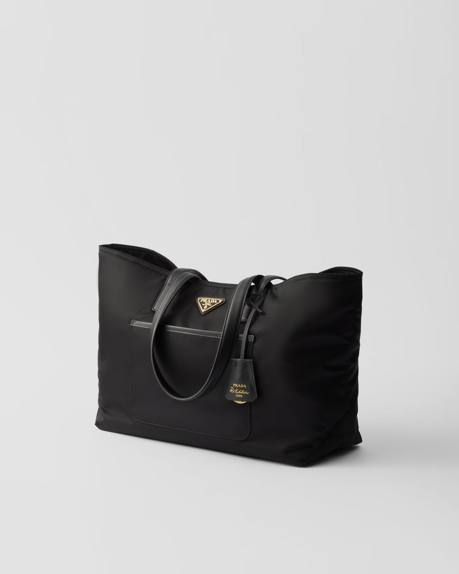 Pra Medium 1BG555 Tote Bag Black Nylon 267446