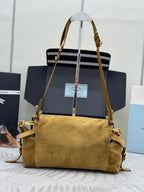 Pra Messenger Bag 30cm Cinnamon Suede 267417