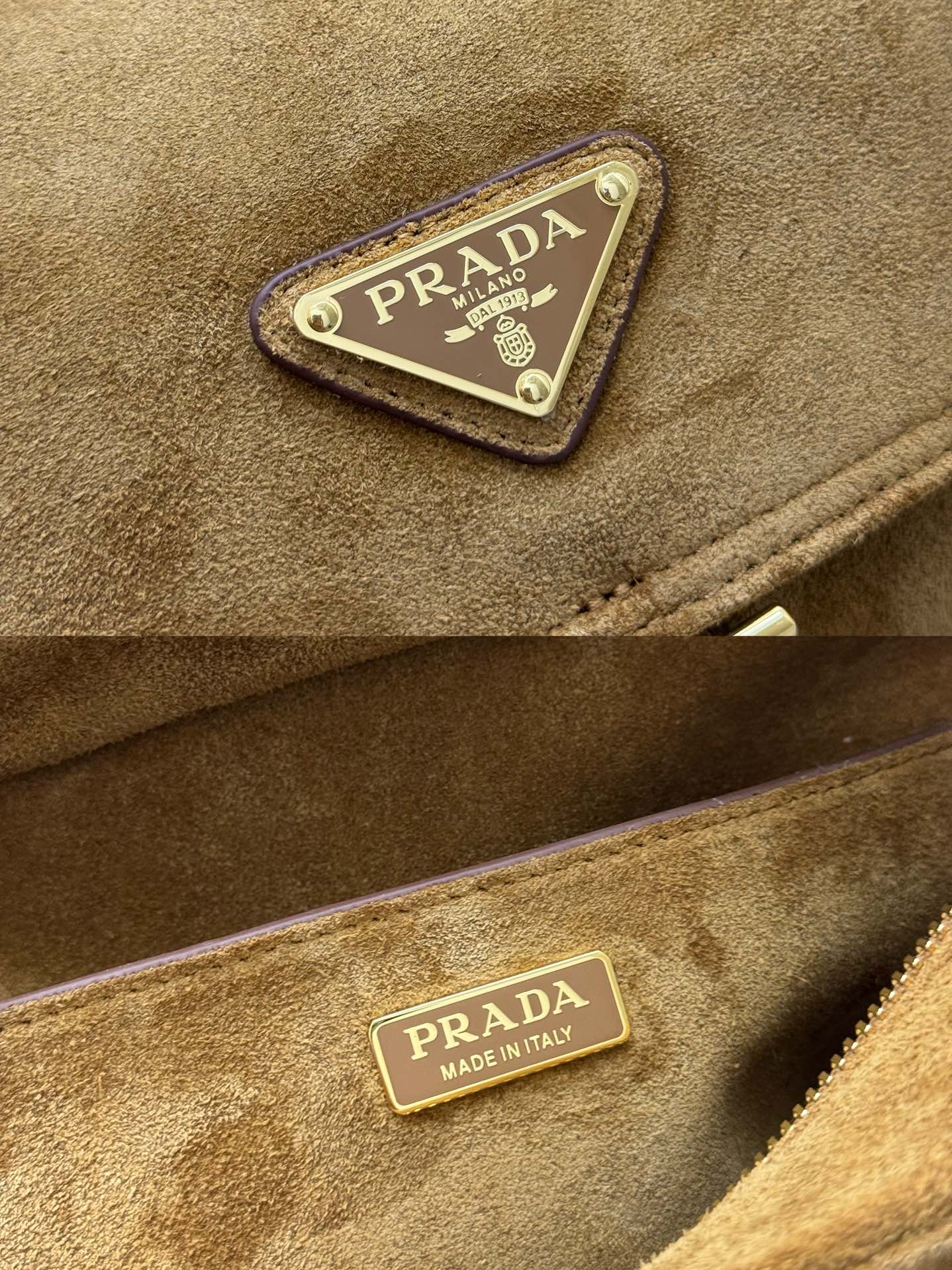 Pra Messenger Bag 30cm Cinnamon Suede 267417