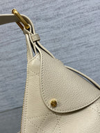 CD VOYAGE Handbag 23cm Cream Cowhide