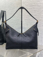 CD VOYAGE Handbag 34cm Black Cowhide