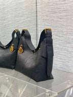CD VOYAGE Handbag 28cm Black Cowhide