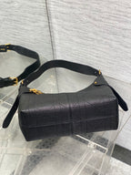CD VOYAGE Handbag 28cm Black Cowhide