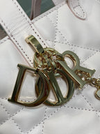 CD Toujours Vertical Small Built-In Lucky Charm Chain 18cm Pink Lambskin