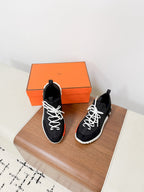 HM 25VS Lift Slip-On Sneakers Black Suede Down Fabric 492936
