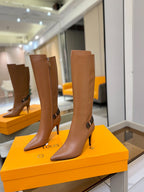 LV Legacy High Boot 90mm Light Brown Caflskin 504739