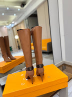 LV Legacy High Boot 90mm Light Brown Caflskin 504739
