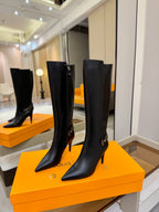 LV Legacy High Boot 90mm Black Calfskin 504736