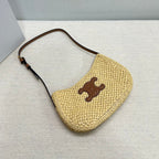 Celin Tilly Raffia Woven Underarm Bag 129127