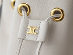 Celin Teen Clara Bag White Grained Calfskin 131627