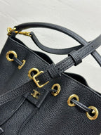 Celin Teen Clara Bag Black Grained Calfskin 131625
