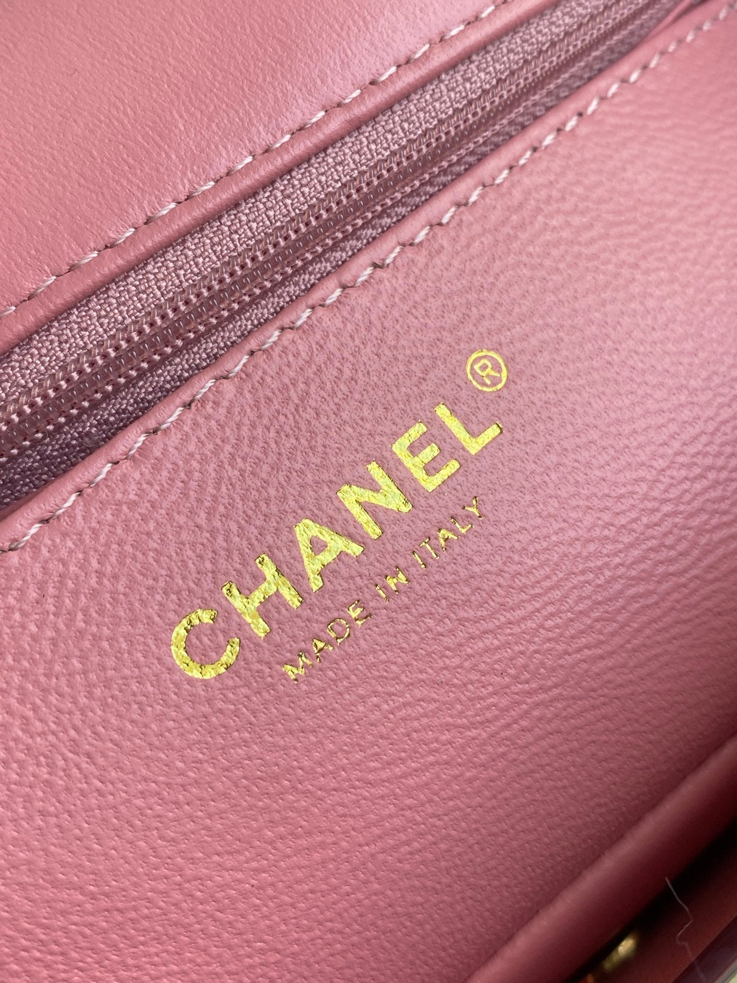 Mini CF 25 Flap Bag Pink Shearling